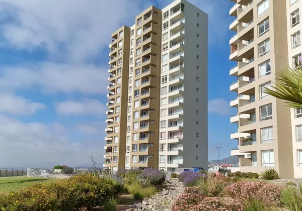 Fachada del Condominio Las Palmas, Tierras Blancas, Coquimbo